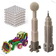 Rouwena 216PCS Puzzle Cube 3mm Magnetic Ball Decompression Toy DIY Toy