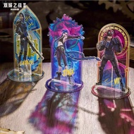 Arcane Jinx Vi Caitlyn Acrylic Stand Double Insertion Colorful Window Standee 10cm