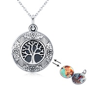CUOKA MIRACLE Locket Necklace 925 Sterling Silver Personalized Photo Customize Photo Locket Necklace