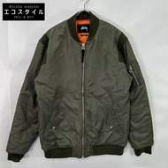 Stussy 卡其色 MA-1 飛行夾克，L 碼 [二手]