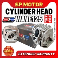 W125 WAVE125 RACING CYLINDER HEAD + VALVE SET 24/28 26/30 27/31 S1R THAILAND ORIGINAL