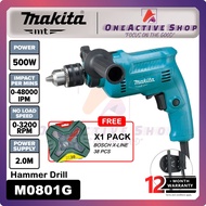 MAKITA Hammer Drill 500W M0801B - 1 Year Warranty ( MAKITA IMPACT DRILL M0801G M0801 )