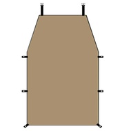 (GPBS) Waterproof Car Sun Shade Sail Canopy Portable Camping Side Awning UV Roof Top Tent for Outdoo