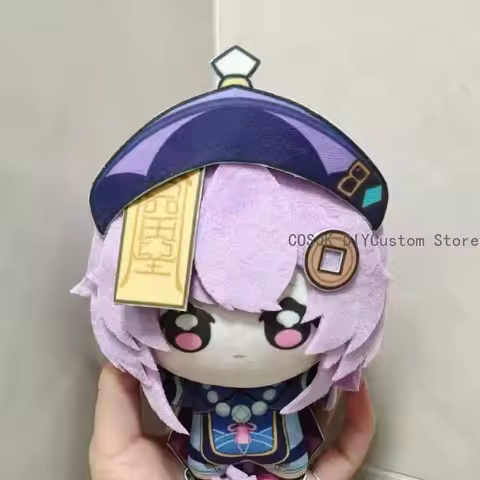 10CM Game Genshin Impact Qiqi Furina Shenhe Albedo Neuvillette Cute Body Maumet Puppet Plaything Pen