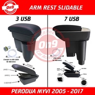 Arm Rest Perodua Myvi 2005 2006 2007 2008 2009 2010 2011 2012 2013 2014 2015 2016 2017 3 USB / 7 USB