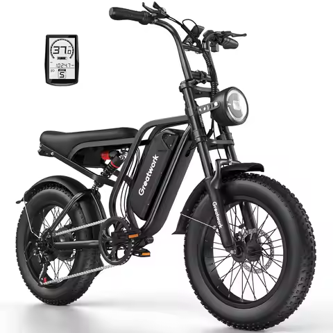 2500W Peak Electric Bike for Adults, 48V 960Wh Battery, 37MPH Top Speed, 100 Miles Max Range, 20" x4
