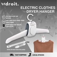 220V Smart Portable Electric Clothes Dryer Double Mode Clothes/Shoe drying hanger for Travel and Ho
