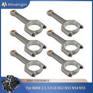 4pcs Engine Parts Connecting Rod Kit For BMW N51 N52 N53 N54 N55 2.5L 3.0L GAS Fit ALPINA B3 B4 BMW 