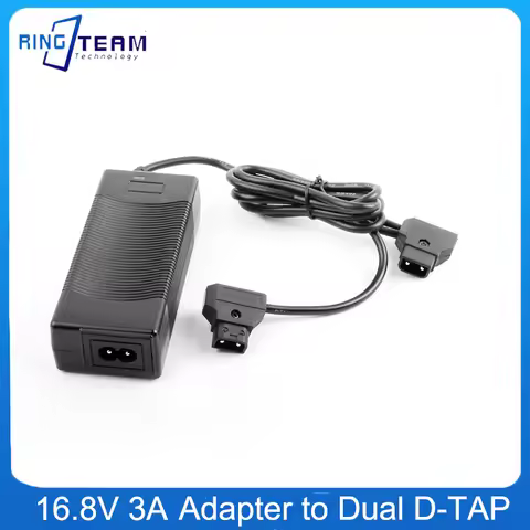 Professional 16.8V 3A Dual D-Tap Battery Charger for V Mount V Lock Battery Pack Camera Camcorder Vi