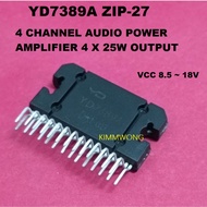 (1875) YD7389A YD7389A ZIP-27 4 CHANNEL AUDIO POWER AMPLIFIER IC MODULE 4x25W OUTPUT