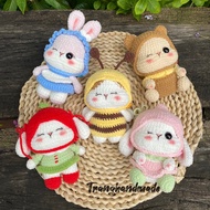 Handmade wool bunny, mini bunny cosplay