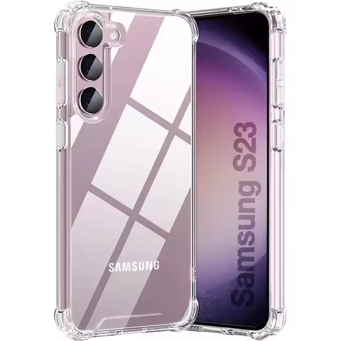 Thick Clear Case For Samsung Galaxy S25 S24 S23 S21 FE S22 Plus Ultra Silicone Soft Case For Samsung