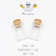 Mr.Gee 5mL Thick Glass Cork Bottle mini Glass bottle/ Glass bottle with cork cap cork 5mL 5 ml/ char