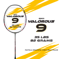 Apacs Valorous 9 (4U/G2)With String&amp;Grip (Up String Service Free) Badminton Racket Original 100%