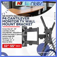 NB North Bayou Original P4 32"-55" 32 36 40 43 50 55 Inch TV Monitor Cantilever Single One Arm Wall Mount Bracket P4