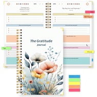 2025 Colorful Gratitude Journal Notebook 5 Minutes, Simple Undated Daily Gratitude Journal For Happi