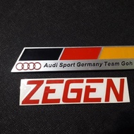Audi sport germany team plate emblem