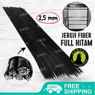 SEMPATI Ruji Jeruji Fiber 2.5Mm Hitam Untuk Sangkar Burung Merpati Kotak Lovebird Perkutut Batang St
