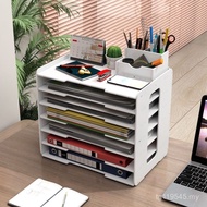 Fold Folder Shelf File Storage File Desktop Multi-Layer Data Rack Shelf a4 Multi-Layer Storage Rack 