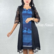 Dress Ulos Asli Batik Batak Corak Sibolang S-4L by Miss Nauli