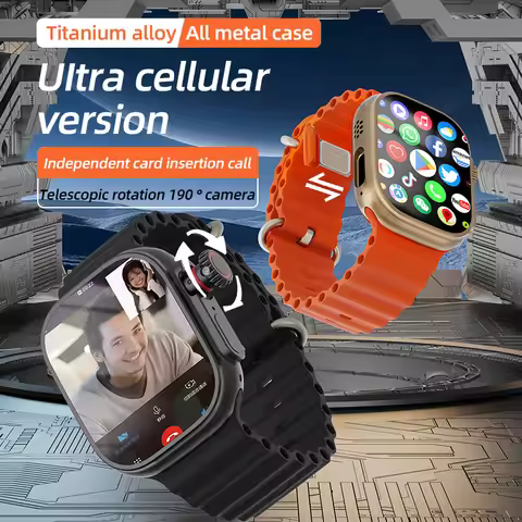 Original CD12 MAX Smartwatch 2.39inch Amoled 5G LTE Android15.0 Smart Watches With 800W Rotary Camer