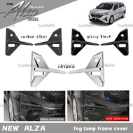 CarRefit Perodua Alza 2022 New facelift fog lamp frame cover garnish accessories