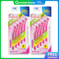 Everden L-Shaped Interdental Brush SSSS (0.4mm) 5-Count (2 Packs) Dupont