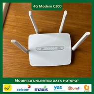 Modified NEW 4G LTE C300 Wireless Router Unlimited Hotspot Support All telco