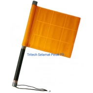 VISI RETRO REFLECTIVE FLAG 225MM SQ.(BATON F.225-FG)