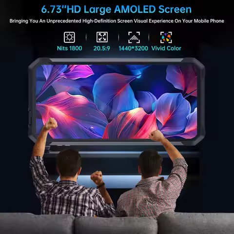 8849 Tank 4 Pro Unihertz 5G Rugged Projector Smartphone 1TB 36G Android 14 Sports Phone 11600mAh Dim