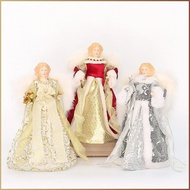 Christmas Decorations Plush Small Angel Wings Tree Toppers Cypress Crafts Christmas Tree