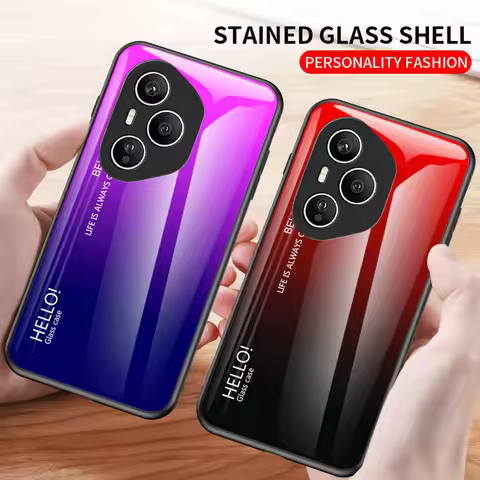 Gradient Tempered Glass Case for Honor400 Pro Honor 400 Lite 200 Honor X8c X9C X7C X6B X7B X8B X9B X