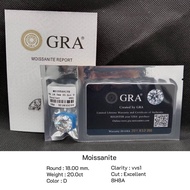 เพชร Moissanite รูปทรงกลม ไซส์ 15.50mm.-22.00mm. Clarity: vvs1 Color: D น้ำ: 100 8H8A เพชรน้ำงาม คั