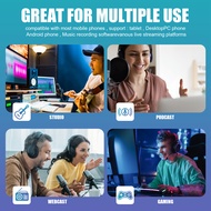 F998 Sound Card Microphone Sound Audio Interface Mixer Sound Card Mixing Console Amplifier for Phone