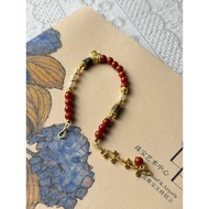 Southern Red Agate Jinshuoguo Tired Gourd Nafu Design Bracelet