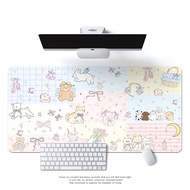 Ins Simple Cute Girl Love Doll Bear Desk Mat Wireless Mouse Mat Desk Dedicated Dirt-Resistant 3/4G