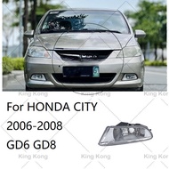 Car bumper fog lamp lights For Honda CITY GD6 GD8 2006 2007 2008 Car front bumper fog light