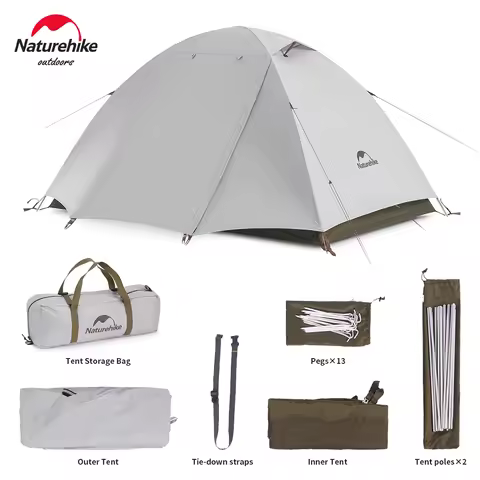 Naturehike Cloud River Ultralight Hiking Tent Portable Sunproof Windbreaks Easy Pitch 3 Person Four 