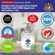 🔥🤩500ML BIG VOLUME 👍GOTDYA RINSE FREE HAND SANITIZER 75% ALCOHOL 500ML / MEDICAL GRADE / PEMBASMI KUMAN / 消毒液洗手液
