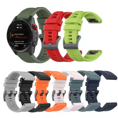 Silicone Quick Release Strap for Garmin Fenix 7 7X 7S Pro 8 E Fenix 6X 6S pro Fenix 5x 5S puls Sapph