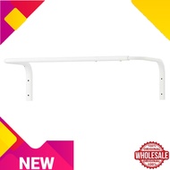 MULIG CLOTHES BAR WHITE 60-90CM BESI GANTUNG BAJU SANGKUT BAJU PALANG PAKAIAN PENYANGKUT BAJU BESI G
