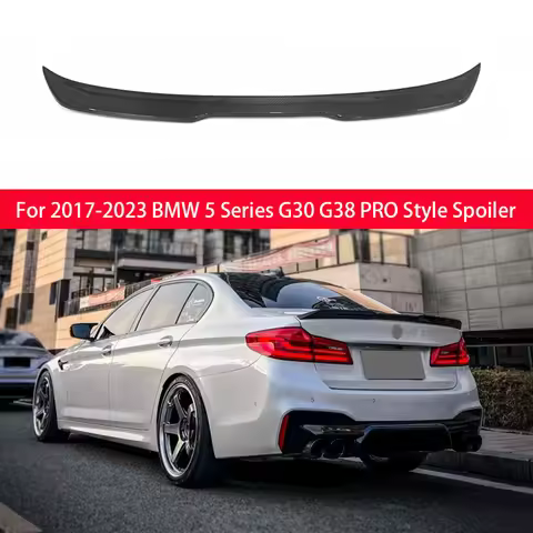 For BMW 5 Series 2017-2023 G30 G38 F90 M5 525i 530i 540i 550i 520d 530d PRO Style Black Car Rear Boo