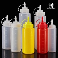 Squeeze Sauce Bottle Seasoning Bottle Seasoning Tip Seasoning Bottle Plastic Transparent Salad Bottle Squeeze Bottle