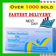 Available ImmunoPro Vitamin C with Zinc (100 tabs per box) by Unilab Immunpro Sodium Ascorbate with