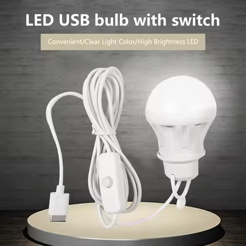1Pc DC5V USB Led Light Bulb Outdoor Camping Emergency Light Tent Hanging Lamp For Fishing Barbecue C