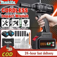 MAKITA Brushless Impact Tool 1090V/588V Cordless Electric Impact Wrench Bor impek pembuka baut motor