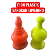 PLASTIC LOVEBIRD CAGE CROWN PION