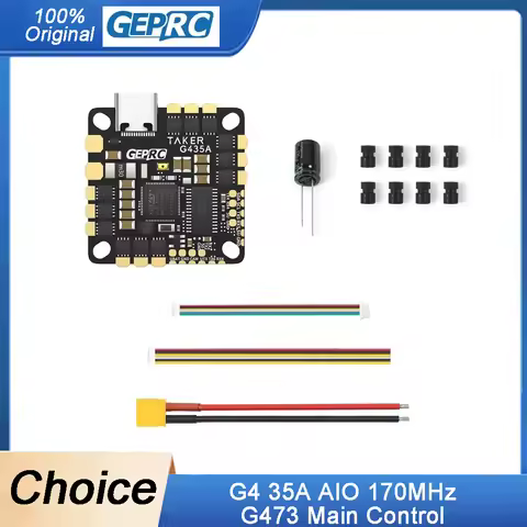 GEPRC GEP-TAKER G4 35A AIO 170MHz G473 Main Control 2-4S Flight Control System Transmitter FPV Racin