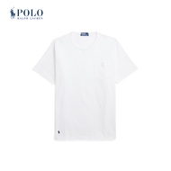 Polo Ralph Lauren Men Big Fit Jersey Pocket Short Sleeve T-Shirt (White)