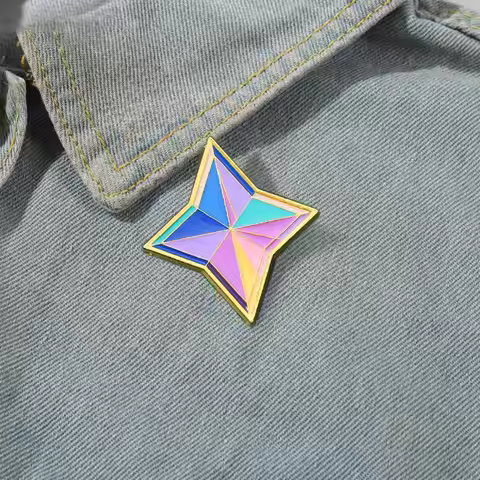 Primogems Enamel Pins Custom Genshin Impact Prop Material Brooches Lapel Badges Game Jewelry Gift fo